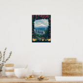 Poster Portland, OregonRose Garden Scene (Cuisine)
