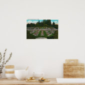 Poster Portland, OregonVue des jardins d'essais Roses (Cuisine)