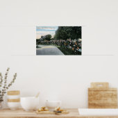 Poster Portland, OregonVue d'un jardin Rose (Cuisine)