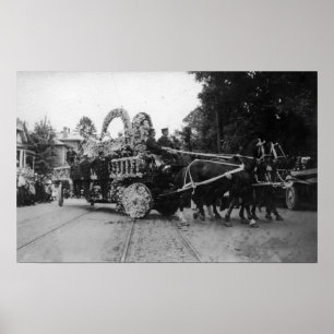 Poster Portland, OU Festival Rose Chevaux de parade