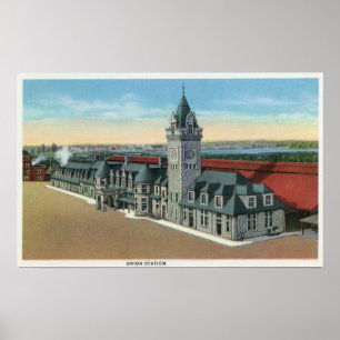 Poster Portland, vue de MaineExterior de station des
