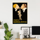 Poster Porto Ramos Pinto par René Vincent - Français Vint (Bureau à domicile)