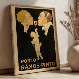 Poster Porto Ramos Pinto par René Vincent Publicité Vinta
