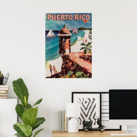 POSTER PORTO RICO (Bureau à domicile)