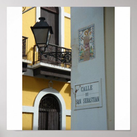 Poster Porto Rico Calle San Sebastian (Devant)