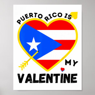Poster Porto Rico est ma Saint Valentin Puerto