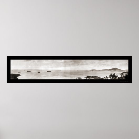 Poster Porto Rico Ships Photo 1914 (Devant)