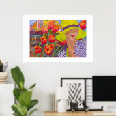 Poster Portofino © – Beaux-Arts  (Bureau à domicile)