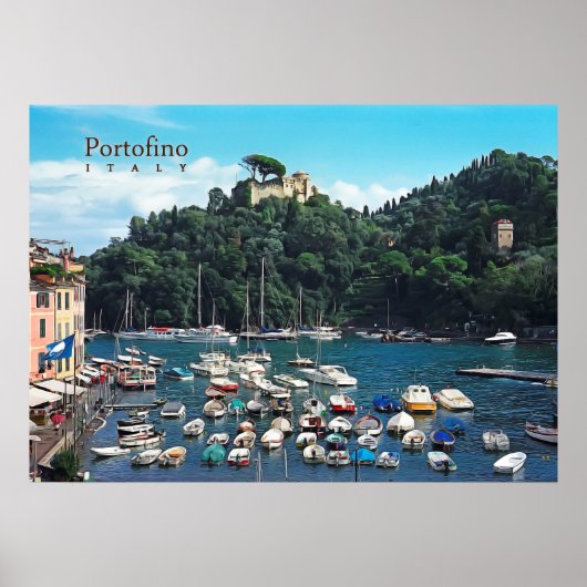 Poster Portofino Italie (Devant)