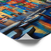 Poster Portofino Italie Imprimer, Papier d'affiche de val (Coin)