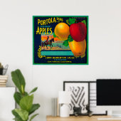 Poster Portola Apple Étiquette Crate (Bureau à domicile)