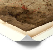 Poster Portolan Graphique de la Méditerranée vers 1500 (Coin)