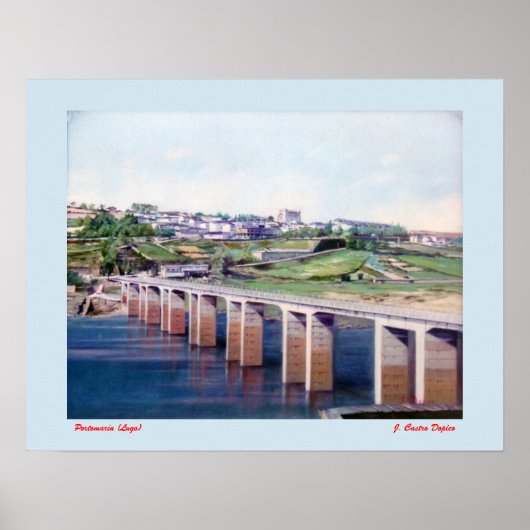 Poster Portomarín (Lugo) (Devant)