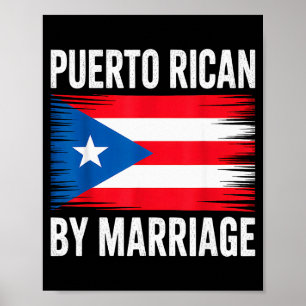 Poster Portoricain par mariage Porto Rico