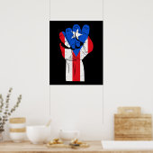 Poster Portoricain Poing Porto-Rico (Cuisine)