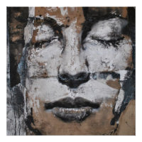 portrait, abstraction, aquarelle, art, décoration,