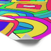 Poster Portrait Abstrait (Coin)