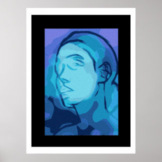 Poster portrait abstrait