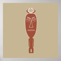 portrait abstrait africain