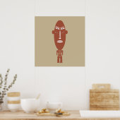 Poster portrait abstrait africain (Cuisine)