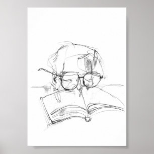 Poster Portrait Abstrait Lover