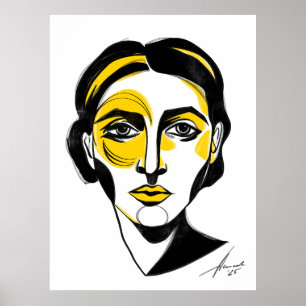 Poster Portrait Abstrait n° 1