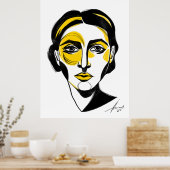 Poster Portrait Abstrait n° 1 (Cuisine)