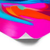 Poster Portrait Abstrait vibrant (Coin)
