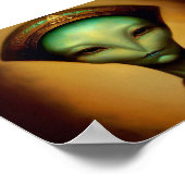 Poster Portrait Alien féminin (Coin)