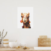Poster Portrait animal du désert de chameau (Cuisine)