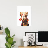 Poster Portrait animal du désert de chameau (Bureau à domicile)