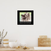 Poster Portrait aquarelle de Keeshond (Cuisine)