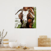 Poster Portrait Artistique Whimsical D'Un Graissage De Ch (Cuisine)