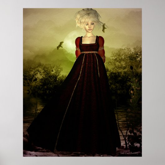 Poster Portrait au coucher du soleil (Devant)