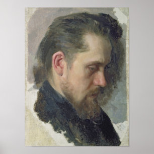 Poster Portrait auteur du Nikolay Pomyalovsky, 1860