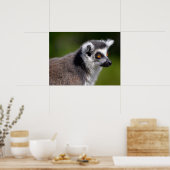 Poster Portrait autocollant carré de carte postale citron (Cuisine)