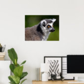 Poster Portrait autocollant carré de carte postale citron (Bureau à domicile)