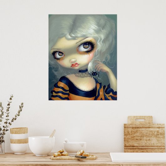 Poster Portrait avec un Spiderling ART IMPRIMER rococo go (Cuisine)