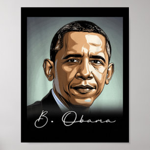 Poster Portrait Barack Obama Président Patriotique