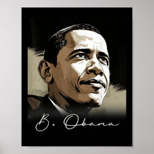 Poster Portrait Barack Obama Président Patriotique