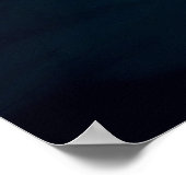 Poster Portrait bleu translucide brillant (Coin)