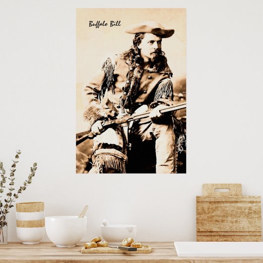 Poster Portrait Buffalo Bill Cody (Cuisine)