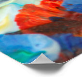 Poster portrait bulldog anglais art intellectuel, graff (Coin)