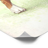 Poster Portrait Chien Boxe Imprimer (Coin)