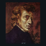 Poster Portrait Chopin<br><div class="desc">Le célèbre portrait de Frédéric Chopin par Eugene Delacroix</div>