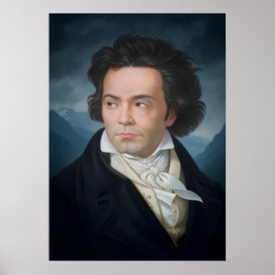 Poster Portrait classique de Beethoven