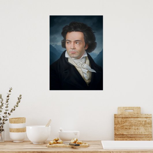 Poster Portrait classique de Beethoven (Cuisine)