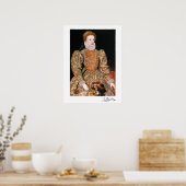 Poster Portrait complet de la reine Elizabeth I d'Anglete (Cuisine)