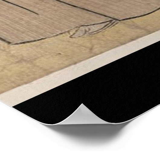 Poster Portrait complet d'un Samurai Warrior c. 1780 (Coin)