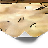 Poster Portrait Côté Gros D'Une Tortue Turque (Coin)